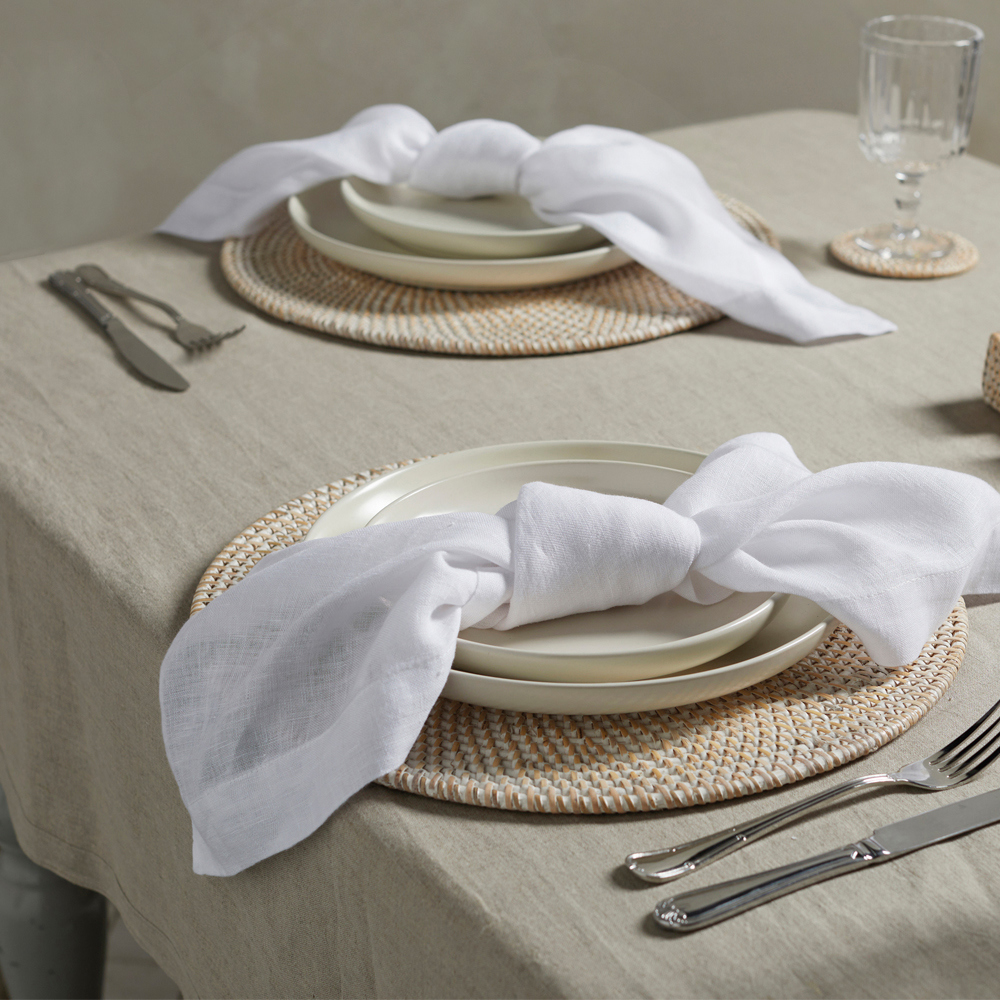 Walton & Co Pure Linen Tablecloth